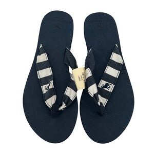 NWT Abercrombie Blue Flip Flops Size Large (8) Big Girl's